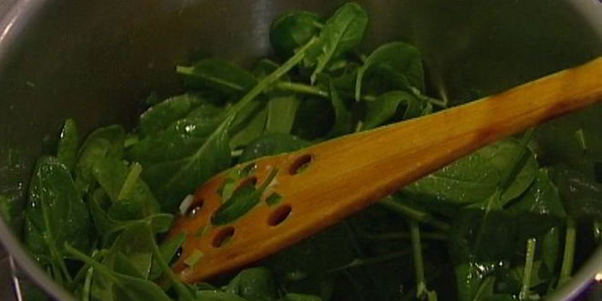 Рецепт зеленый плов со шпинатом и луком