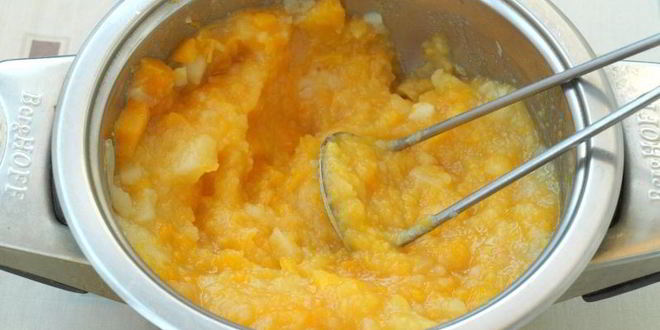 Рецепт пюре из тыквы и картофеля