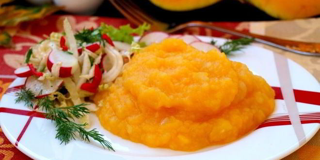 Рецепт пюре из тыквы и картофеля
