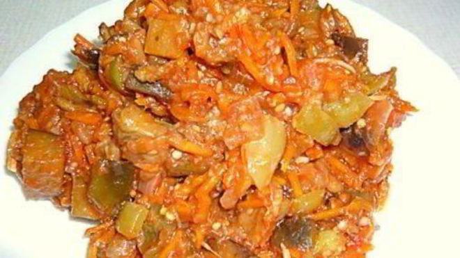 Рецепт Баклажановое рагу