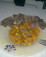 Быстрое рагу из тыквы и кукурузы и говядина тушеная в прованских травах