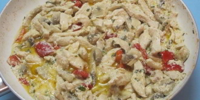 Рецепт фрикасе из курицы с грибами