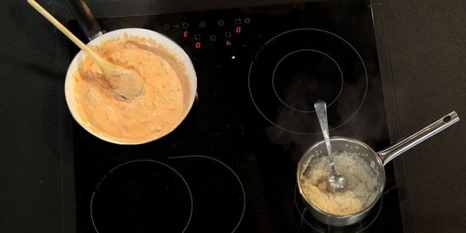 Рецепт фрикасе из курицы с рисовым медвежонком