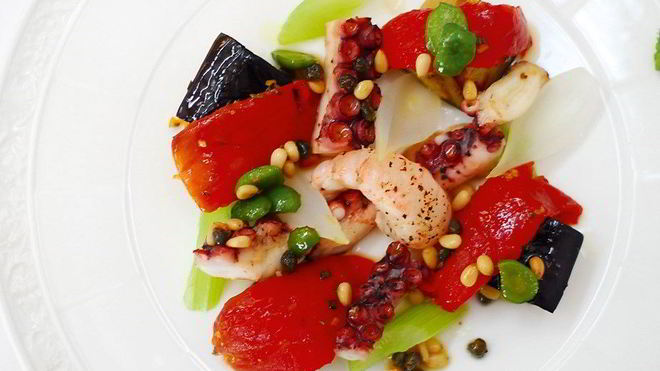 Рецепт Капоната с морепродуктами