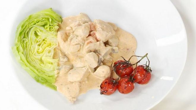 Рецепт Куриное фрикасе с томатами черри