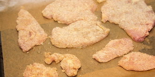 Рецепт куриный шницель с овощным рагу