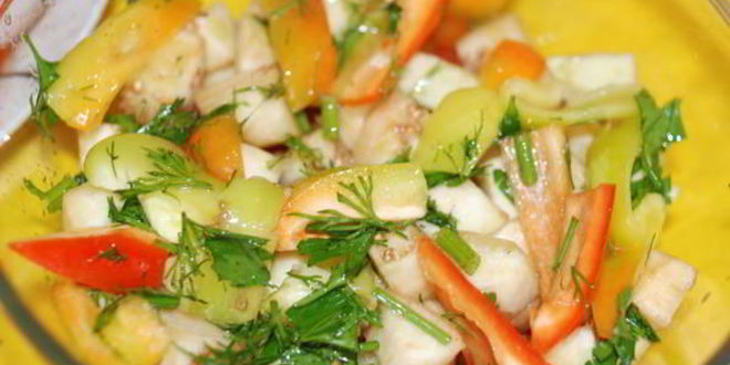 Рецепт мясное рагу с баклажанами, перцем и помидорами