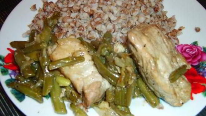 Рецепт Мясное рагу со спаржевой фасолью