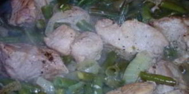 Рецепт мясное рагу со спаржевой фасолью