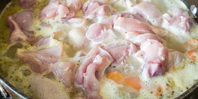 Рецепт нежного рагу иза куриц с овощами и перловкого