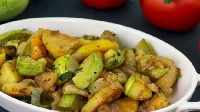 Рецепт Овощное рагу из кабачков и картофеля