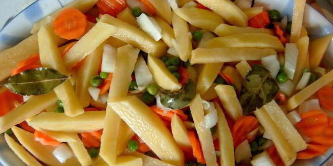 Рецепт овощное рагу под белым соусом аллеманд