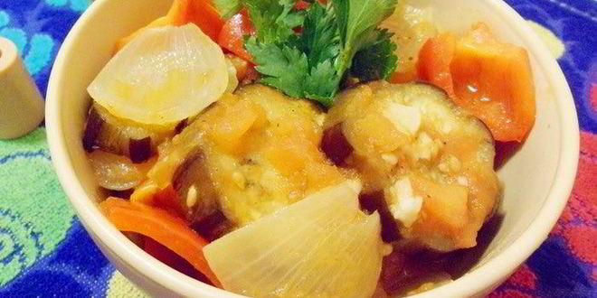 Рецепт овощное рагу с баклажанами по-арабски