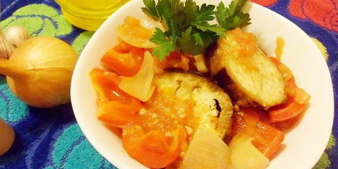 Рецепт овощное рагу с баклажанами по-арабски