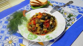 Рецепт Овощное рагу с баклажанами в мультиварке