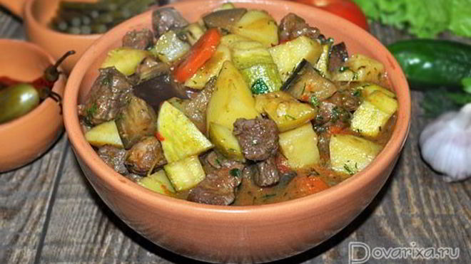 Рецепт Овощное рагу с говядиной