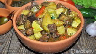 Рецепт Овощное рагу с говядиной