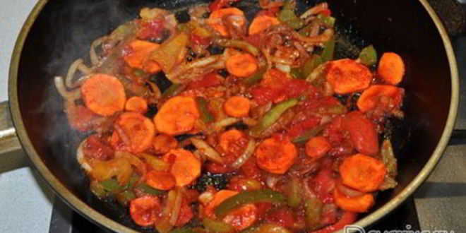 Рецепт овощное рагу с говядиной