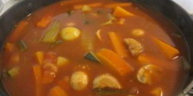 Рецепт овощное рагу с грибами и кускусом