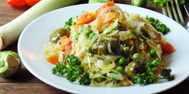 Рецепт овощное рагу с капустой