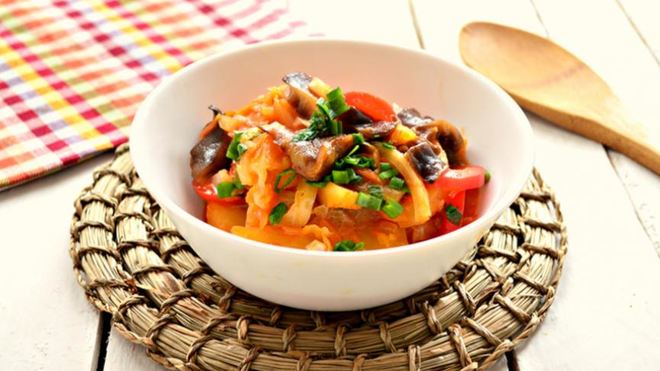 Рецепт Овощное рагу с картофелем и грибами