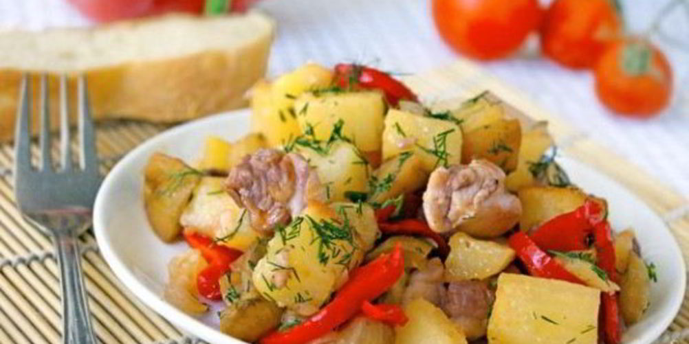 Рецепт овощное рагу по-мексикански с курицей