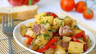 Рецепт Овощное рагу с курицей