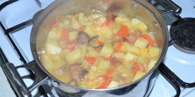 Рецепт овощное рагу с мясом