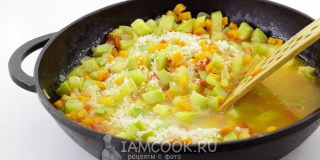 Рецепт овощное рагу с рисом