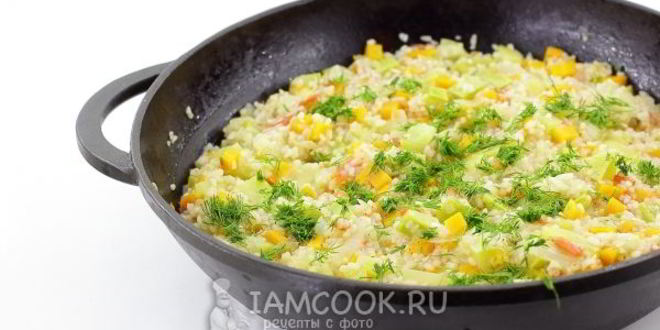 Рецепт овощное рагу с рисом