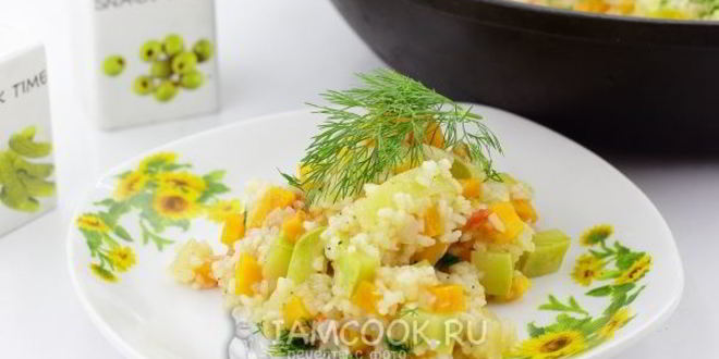 Рецепт овощное рагу с рисом