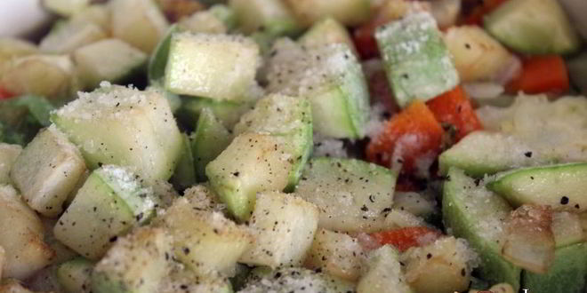 Рецепт овощное рагу со сливками