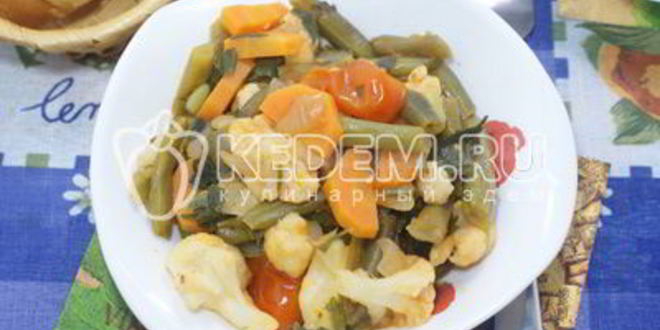 Рецепт овощное рагу в мультиварке