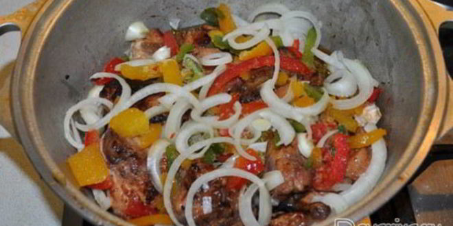 Рецепт пикантное рагу из курицы