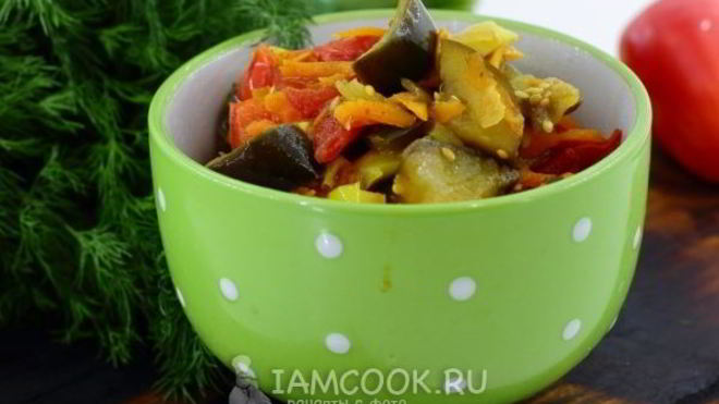 Рецепт Рагу из баклажанов и помидоров