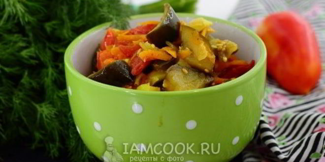 Рецепт рагу из баклажанов и помидоров
