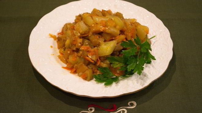 Рецепт Рагу из баклажанов вкусное