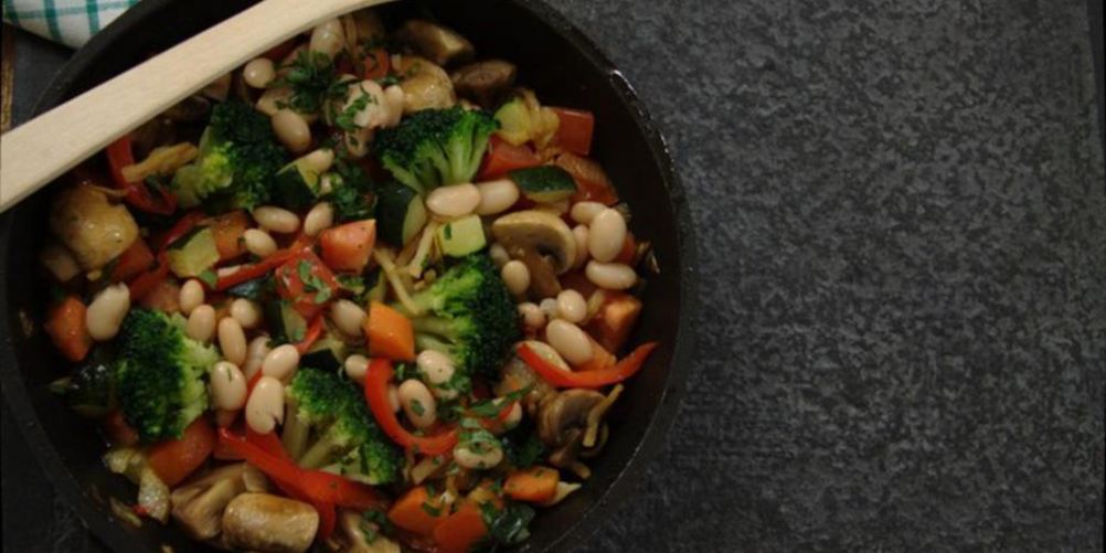 Как приготовить рагу из брокколи с фасолью