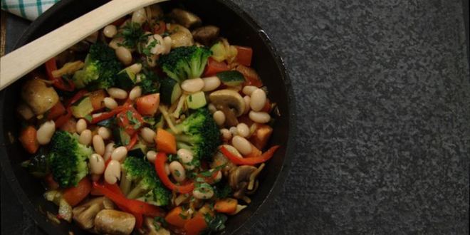 Рецепт рагу из брокколи с фасолью