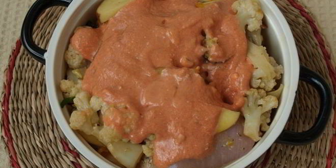 Рецепт рагу из духовки с курицей и овощами