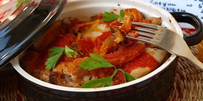 Рецепт рагу из духовки с курицей и овощами