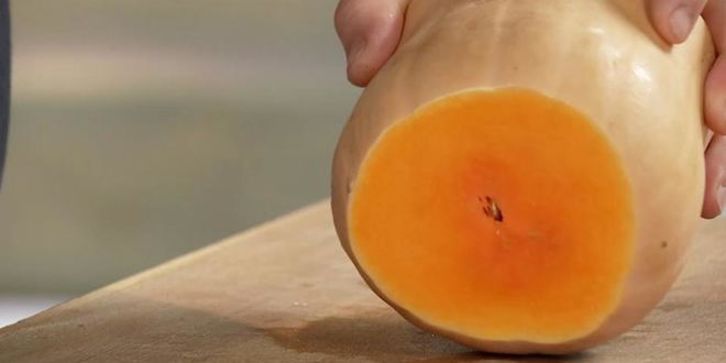 Рецепт рагу из гуся, курицы и индейки, запеченное в тыкве с грибами и сыром