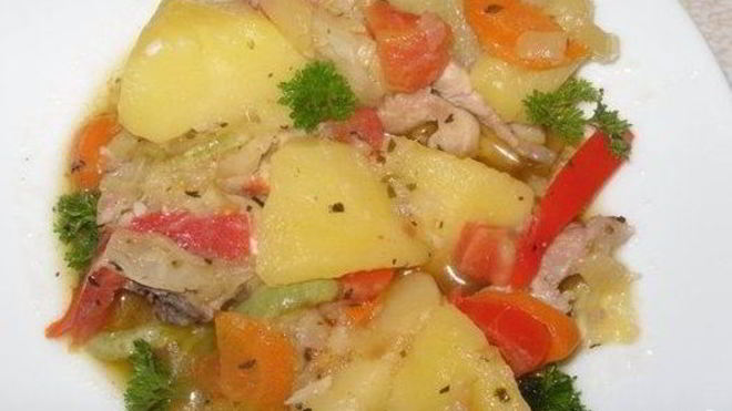 Рецепт Рагу из индейки с картофелем