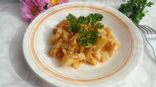 Рецепт Рагу из кабачков и баклажанов в мультиварке