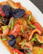 Рагу из кабачков и баклажанов