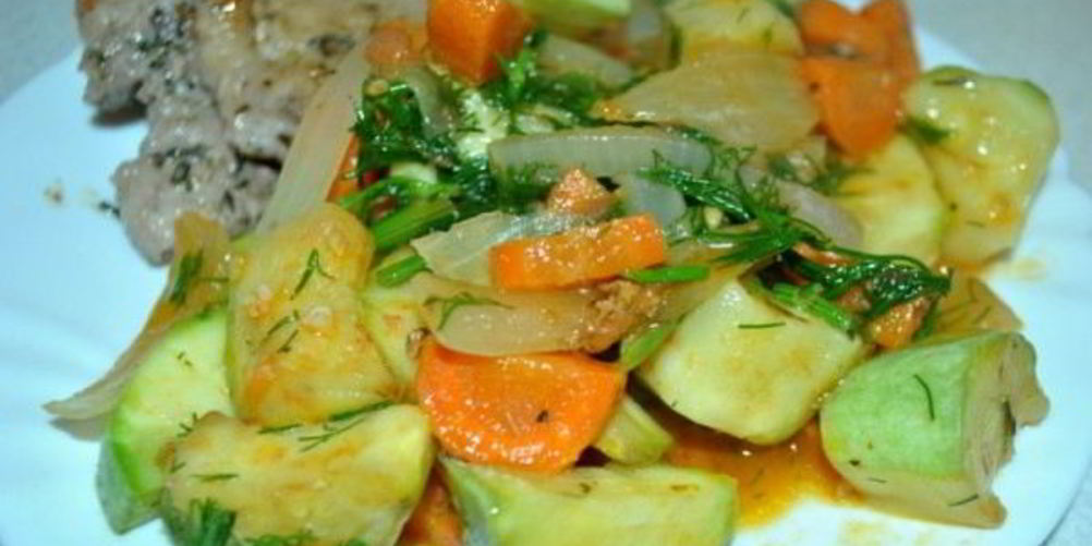 Рецепт рагу из кабачков с рисом