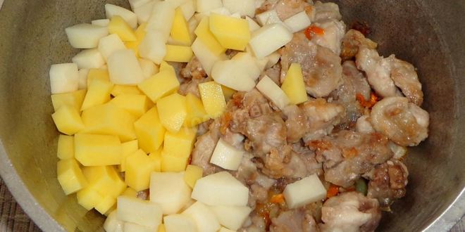 Рецепт рагу из кролика с овощами