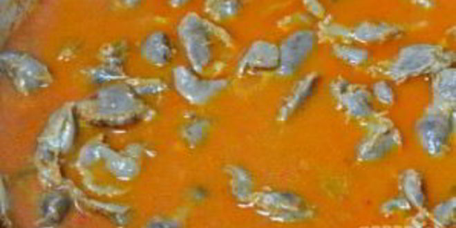 Рецепт рагу из куриных желудков