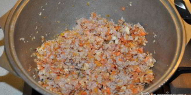 Рецепт рагу из мясного фарша с овощами