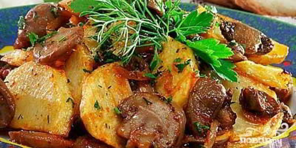 Рецепт рагу из морепродуктов с изюмом и орехами